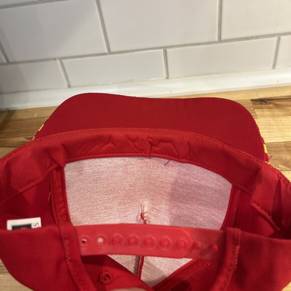 VTG Lipton Sun Tea 79 Racing Snapback Hat Red Yellow Logo Checkerboard Bill USA - Picture 8 of 10